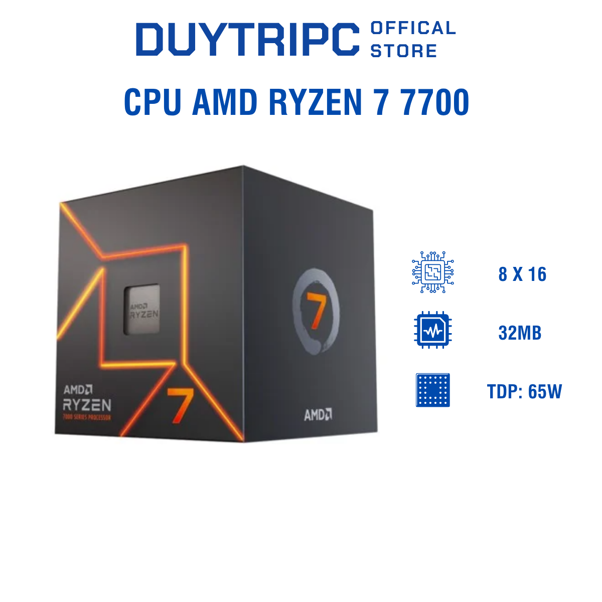 CPU AMD Ryzen 7 7700 (TRAY)